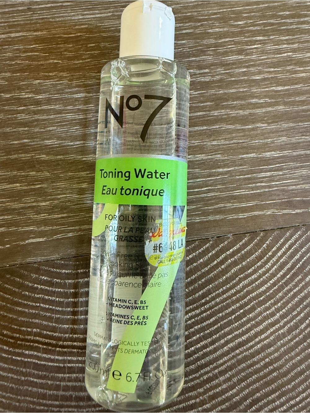 NWT No7 Toning Water for oily skin